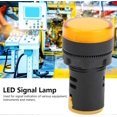 thumbnail image 2 of 10PCS LED Indicator Light Yellow LED Lamp for Industrial Equipment AC/DC 12V, 12mm Diameter, High Brightness, 2 of 5