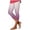 Yoga 8#Purple, variant on WAYUTE Leggings for Women Tummy Control Gradient Color Cropped Trousers Casual Summer Beach Stretchy Fit for Gym Fitness M