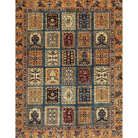 Ahgly Company Indoor Rectangle Abstract Bakers Brown Abstract Area Rugs, 2' x 4'