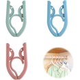 thumbnail image 1 of Plástico Perchas, Perchas Antideslizantes, Percha Resistente, Percha de Terciopelo, Perchas Plegables de Plástico, Adecuadas para Viajes, Viajes de Negocios y Hogar, Plegables, 3 Piezas, 1 of 5