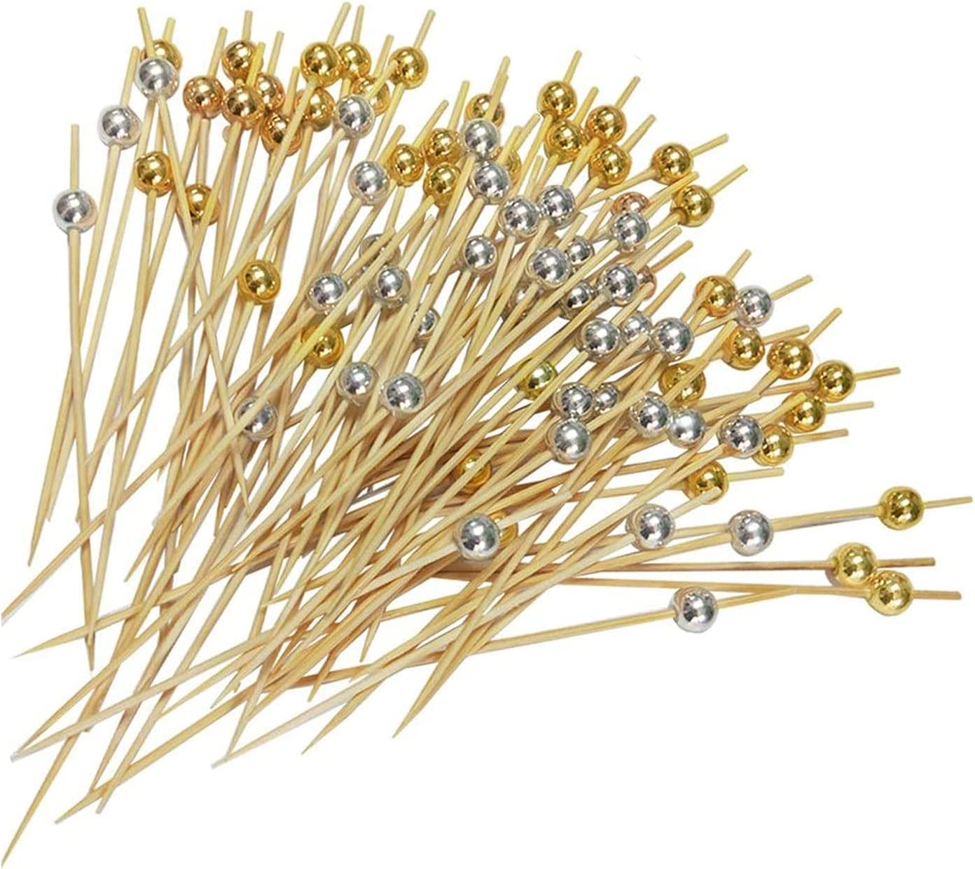 Cocktail Picks 200 Counts Handmade Sticks Wooden Toothpicks Cocktail ...