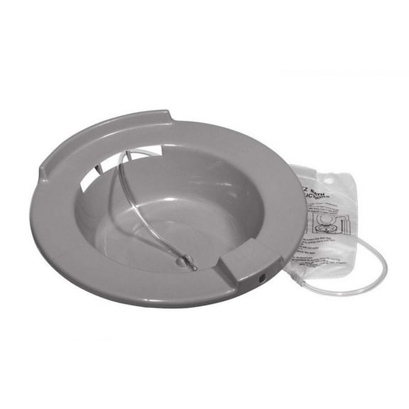 Mckesson Brand McKesson Sitz Bath: Round Graphite Plastic 1 Count