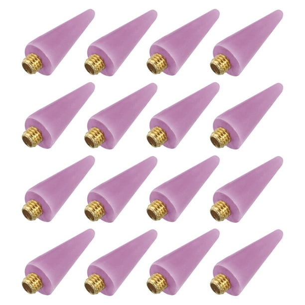 Uxcell M5 x 0.8mm Wax Tip Drill Pen, 16 Pack Drill Pen Wax Replacement Head Nail Rhinestones Picker, Purple