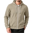 thumbnail image 5 of Bxsruta Mens Zip Up Hoodie Long Sleeve Casual Athletic Jacket with Pockets, 5 of 6