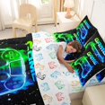 thumbnail image 5 of Erosebridal Green Blue Console 7 Pieces Bedding Comforter Set For Kids Boys,Teens Gamepad Gaming Full Bedding Set For Gamer,Reversible, 5 of 7