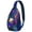 Space, variant on Space Geek Sling Backpack, Astronaut and Rocket Design, Celestial Nebula Crossbody Bag for Sci-fi Lovers