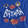 thumbnail image 2 of Batman Classic Tv Sound Effects Women's T Shirt, Royal, Medium, 2 of 6