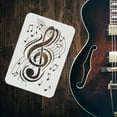 thumbnail image 3 of DIY 4 Pcs Music Notes Stencil Set 11.7x8.3inch 4 Style Reusable Musical Stencil DIY Art Music Template Music Note Stencil for Painting on Wood Floor Furniture Wall and Paper DIY, 3 of 7