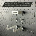 thumbnail image 3 of Wall Control Kitchen Pegboard Organization Kit with Red Pegboard Panels and White Accessories, 3 of 7