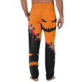 thumbnail image 5 of ASDFVBKG Mens Halloween Pajama Pants Drawstring Jogger Pants with Pockets Yellow L, 5 of 5
