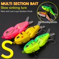 thumbnail image 2 of Easdesey Top Water Fishing Lures Whopper Popper Fishing Lure for Bass topwater 3D Eyes Bait with Propeller Tail for Catfish,Pike Perch, Floating Pencil Bass Freshwater or Saltwater, 2 of 6
