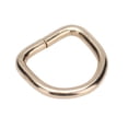 thumbnail image 2 of 50Pcs D Rings Premium Iron Sturdy Durable Fadeless Exquisite Wide Application Metal D Rings for Bag Clothes WalletGold 2x11x11mm, 2 of 8