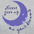 thumbnail image 3 of CafePress - NEVER GIVE UP ON DREAMS Long Sleeve T Shirt - Womens Baseball Tee, 3 of 4