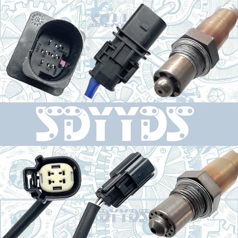 SDYYDS Set (2) Oxygen O2 Sensor For 2012-2018 Ford Focus 2.0L L4 NON TURBO / 2013-2014 FORD FUSION 1.6L L4 Turbocharged Upstream + Downstream 234-5068 234-4575