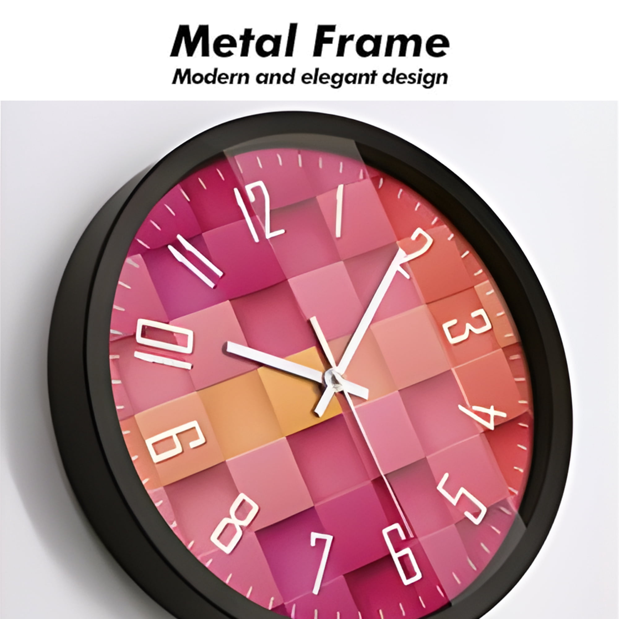 CozySound Wall Clock Silent Non Ticking 12 Inch for Home/Kitchen/Office/Classroom/School Clocks