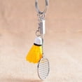 thumbnail image 3 of Bgsha 1pcs Creative Badminton Racket Pendant Keychain Mini Shuttlecock Sports Keyrings Gifts Backpack Purse Key Holder Accessories, 3 of 9