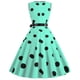 thumbnail image 4 of Vestido Herrnalise con estampado floral de verano para mujer, vestido vintage retro con escote en V, sin mangas, estampado para fiesta de noche, graduación y swing., 4 of 8