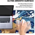 thumbnail image 5 of Blue White Japanese Anime Gaming Mouse Pad XXL Aesthetic Gold Mountian Red Sun Extended Big Large Desk Mat Non-Slip Rubber Base Stitched Edge Long Keyboard Mousepad for PC Computer,35.4×15.7 Inches, 5 of 14