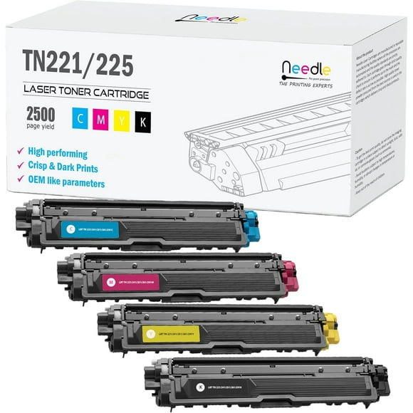 UTAH-(4 Pack) TN225 TN221 CMYK TN 221 225 Toner Cartridge Compatible with Brother MFC-9340CDW HL-3170CDW HL-3170CW HL-3140CW MFC-9130CW MFC-9330CDWprinters