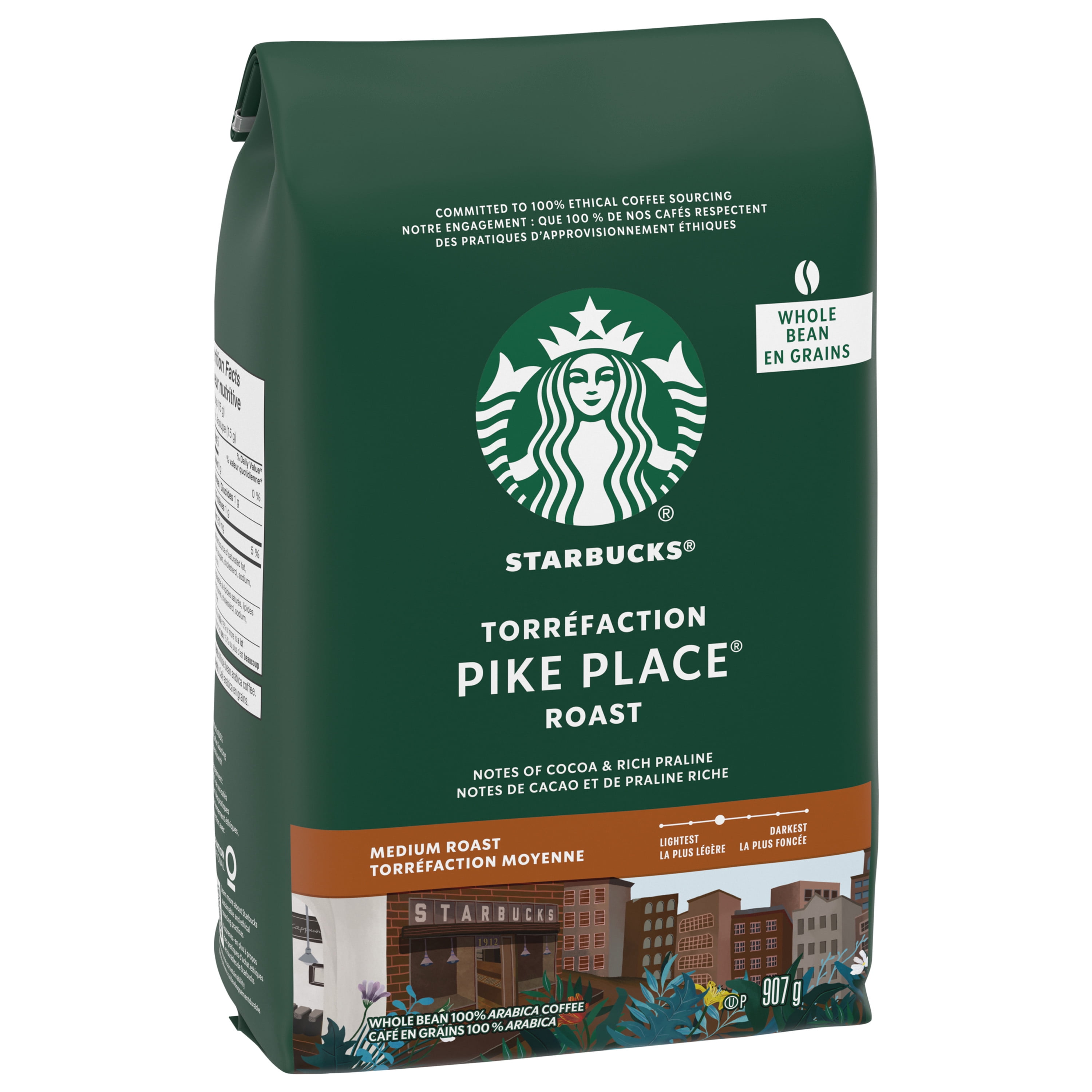 STARBUCKS Pike Place Roast Coffee Whole Bean