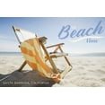 thumbnail image 3 of Santa Barbara, California, Beach Chair, Sentiment (100% Cotton Tea Towel, Decorative Hand Towel, Kitchen and Home), 3 of 3