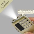 thumbnail image 5 of PR11 Portable Radio Rechargeable, Small FM AM Radio, with Emergency Flashlight, Support Automatic Storage, USB/TF/AUX/MP3, for Bathroom, Kitchen, 5 of 5