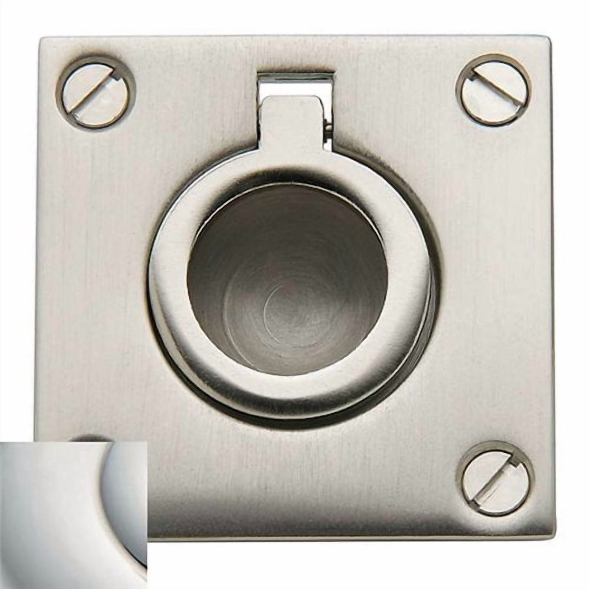 Baldwin 00393102 Flush Ring Door Pull, Oil Rubbed Bronze