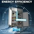 thumbnail image 5 of Coolski 48" Upright Refrigerator Freezer Combo, 36 Cu.ft 2-Door Cooling Appliance for Restaurants, 5 of 9