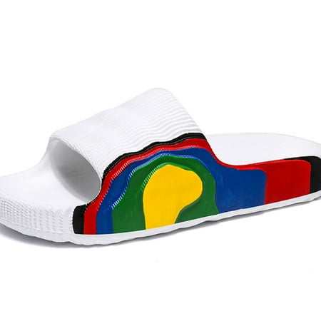 

Lopsie Men s Slide Sandals - Comfortable Lightweight Summer Slipper Shoes for Indoor & Outdoor Use