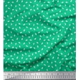 thumbnail image 1 of Soimoi Green Cotton Duck Fabric Shells Ocean Print Fabric by Yard 44 Inch Wide, 1 of 3