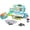 Blue, variant on INTMEDIC Pretend Play Calculator Cash Register Toy as Preschool Gift for Kids, Classic Count Toy with Sound, Microphone, Scanner, Pretend Credit Card, Play Food for Boys & Girls