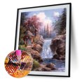 thumbnail image 2 of Cuadros Decorativos 5D DIY Diamond Painting Kits Full Round Drill Cascada Choza Mosaico Imagen Artesanía Likrtyny embutido en tela, 2 of 9