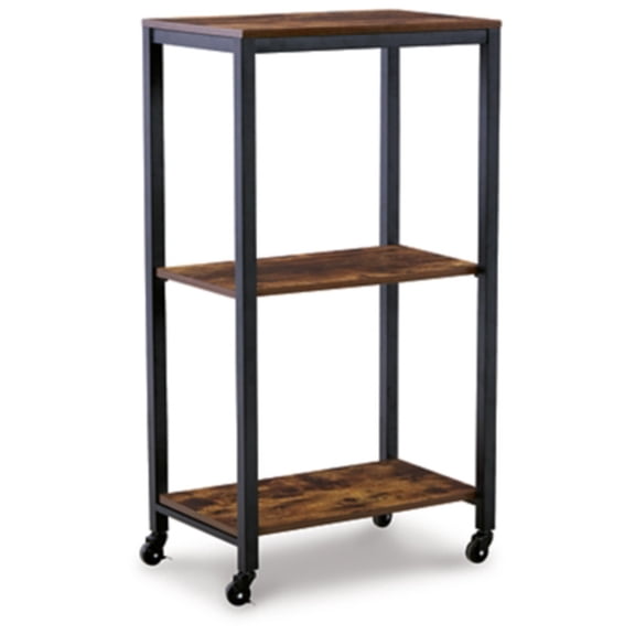 Signature Design by Ashley Casual Bevinfield Bar Cart Brown/Black