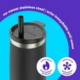 thumbnail image 4 of bubba Radiant Tumbler, 24 oz (709 ml), Stainless Steel Insulated Water Bottle, Licorice, 4 of 7