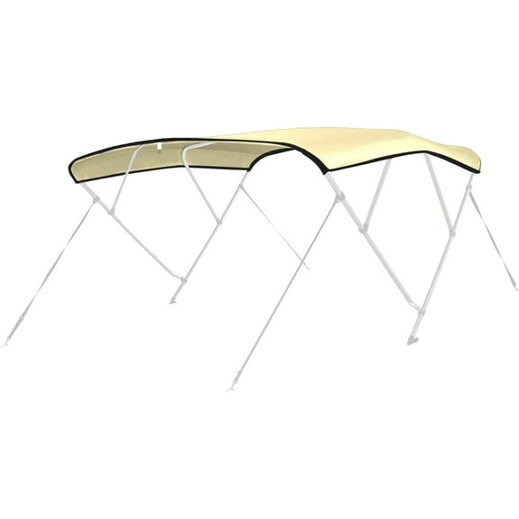 Leader Accessories 3 Bow and 4 Bow 600D Polyester Bimini Canvas Replacement Without Poles and Parts, Only Canvas