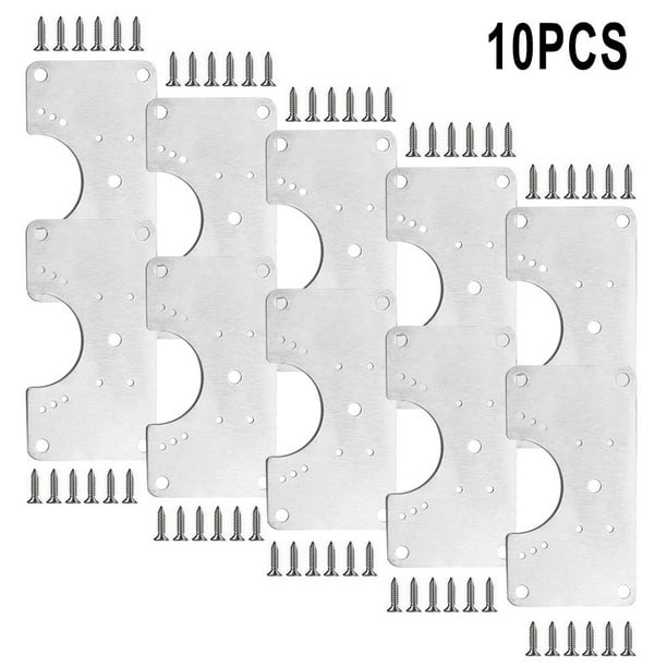 Kitchen Cupboard Door Hinge Repair Kit Plate and Fixing Screws