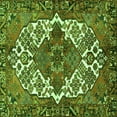 thumbnail image 1 of Ahgly Company Indoor Square Persian Green Traditional Area Rugs, 5' Square, 1 of 1