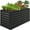 Black, variant on Best Choice Products 4x2x2ft Outdoor Metal Raised Garden Bed, Planter Box for Vegetables, Flowers - Black