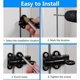 thumbnail image 3 of Door Latch 2 Pcs-Betterlife Automatic Door Lock Aluminum Door Lock Window, 3 of 5