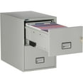 thumbnail image 3 of Phoenix Safe Vertical 31 inch 2-Drawer Legal Fireproof File Cabinet with Key Lock, Water Seal, Gray, LGL2W31LG, 3 of 5