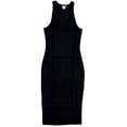 thumbnail image 5 of Billabong Women's In The Sun Dress Open Knit Stretch Bodycon Dress in Black (Small, Black), 5 of 6
