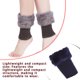 thumbnail image 4 of Minnieouse 1 par de calentadores de piel para piernas, fundas cálidas, accesorio de ropa elegante, mangas para piernas, puños para botas, funda Medias azul marino, 4 of 6