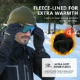 thumbnail image 7 of TOP-EX DryKnit™ Merino Wool Waterproof Winter Beanie with Ear Flap for Men Women Black L/XL, 7 of 7