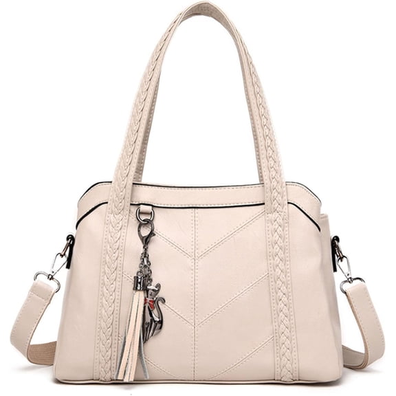 NCY Women Purse and Handbags Fashion Tote PU Stiching Top Handle Satchel Shoulder Bag