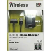 Just Wireless iPhone 4 Dual USB Wall Charger