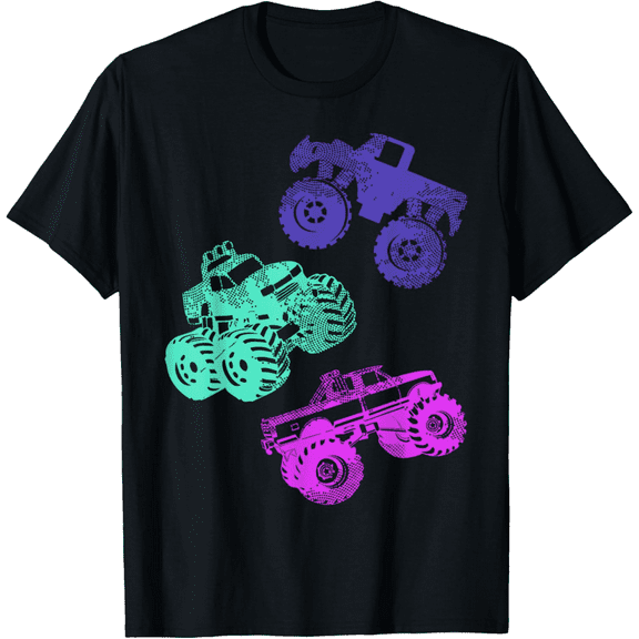 Girls Like Monster Trucks Too TShirt Women Monster Truck Tee T-Shirt100%Cotton