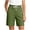 Army Green, variant on Qgtaibl Womens High Waist Bermuda Shorts Cotton Linen Drawstring Casual Shorts with Button Detail and Pockets Loose Fit Comfortable Straight Leg Shorts for Summer Work Gray M