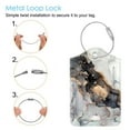 thumbnail image 2 of 2PCS Luggage Tags, Privacy Cover ID Label with Stainless Steel Loop and Address Card for Travel Cruise Bag Suitcase, Cloudy Marble, 2 of 7