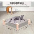 thumbnail image 2 of Hamaca para gatos y perros Babyezz cama de refrigeración elevada desmontable rejilla gris, 2 of 5