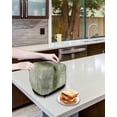thumbnail image 4 of Sage Green Toaster Cover 4 Slice, Retro Oil Painting Modern Abstract Art Aesthetics Dustproof Bread Machine Oven Cover with Storage Pockets, Fits Most Kitchen Toasters Protector, 4 of 5